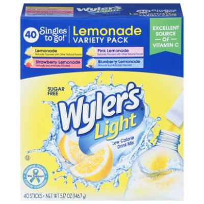 Wyler's Light Singles To Go Lemonade Variety Pack - 40 Count - Image 3