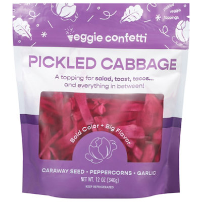 Veggie Confetti Pickled Cabbage - 12 Oz - Image 3