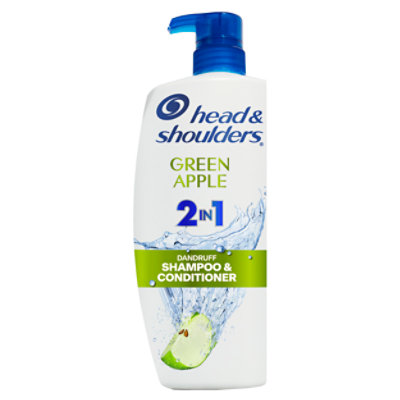 Head & Shoulders 2 in 1 Green Apple Shampoo - 28.2 Fl. Oz. - Image 1