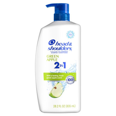 Head & Shoulders 2 in 1 Green Apple Shampoo - 28.2 Fl. Oz. - Image 2