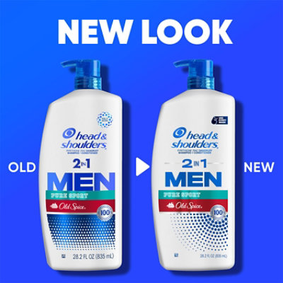 Head & Shoulders 2 in 1 Old Spice Pure Sport Shampoo Conditioner - 28.2 Fl. Oz. - Image 2