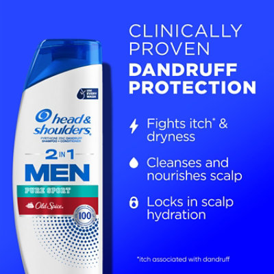 Head & Shoulders Men Anti-dandruff Shampoo With Old Spice - 12.5 Fl. Oz. - Image 4