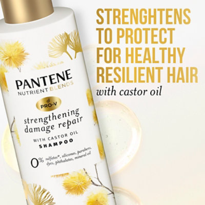 Pantene Nutrient Blends Castor Oil Cosmetic Shampoo - 9.6 Fl. Oz. - Image 4