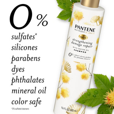 Pantene Nutrient Blends Castor Oil Cosmetic Shampoo - 9.6 Fl. Oz. - Image 5