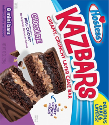 Hostess Kazbars Chocolate Flavor Layer Cake Bars - 8 Count - Image 5