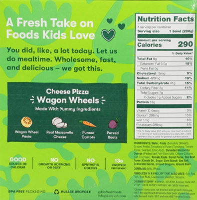 Kidfresh Cheese Pizza Wagon Wheels - 7.25 Oz - Image 3