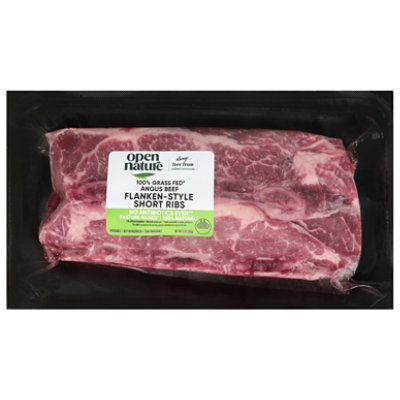 Open Nature Flanken Style Bone In Beef Short Ribs - 11 Oz - Image 3