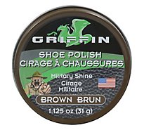 Military Shine Brown Shoe Shine - 1.125 Oz