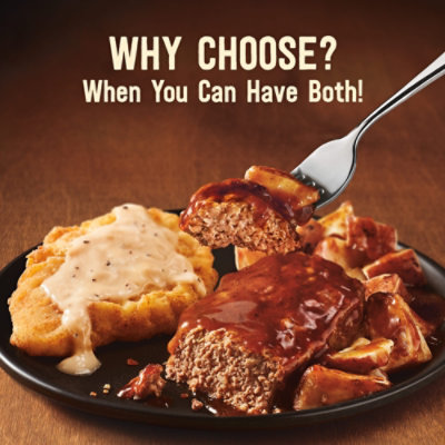 Marie Callender's Duos Meatloaf & Country Fried Chicken Frozen Meal - 14.2 Oz - Image 3