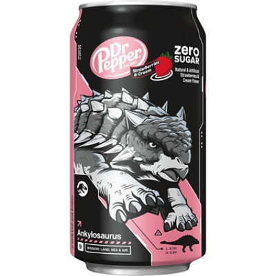 Dr Pepper Strawberries And Cream Zero Sugar Soda In Can - 12-12 Fl. Oz. - Image 4