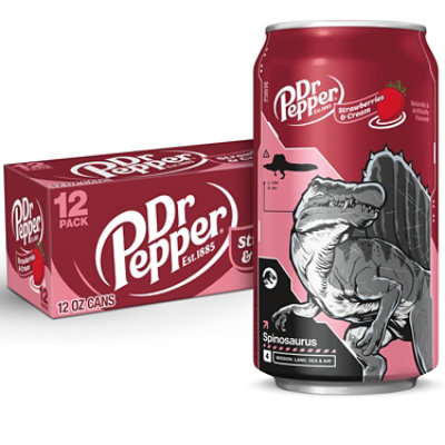 Dr Pepper Strawberries And Cream Soda In Can - 12-12 Fl. Oz. - Image 1