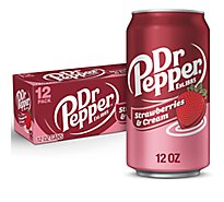 Dr Pepper Strawberries and Cream Soda In Can - 12-12 Fl. Oz.