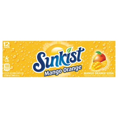 Sunkist Mango Orange Soda In Can - 12-12 Fl. Oz. - Image 3