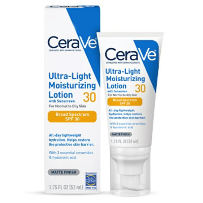 Cerave Ultra Light Moisturizing Lotion - 1.7 Fl. Oz. - Image 1