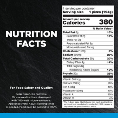 Healthy Choice BBQ Seasoned Chicken Frozen Flatbread Pizza - 6.95 Oz - Image 4