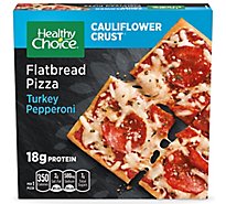 Healthy Choice Turkey Pepperoni Frozen Flatbread Pizza - 6 Oz