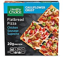 Healthy Choice Chicken Sausage Supreme Frozen Flatbread Pizza - 6.75 Oz