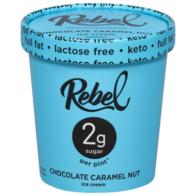 Rebel Chocolate Caramel Nut Ice Cream - 16 Fl. Oz. - Image 3