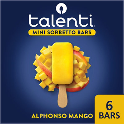 Talenti Alphonso Mango Mini Sorbetto Fruit Bar - 6 CT
