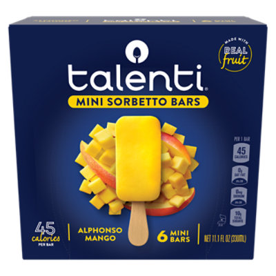 Talenti Alphonso Mango Mini Sorbetto Fruit Bar - 6 CT - Image 3