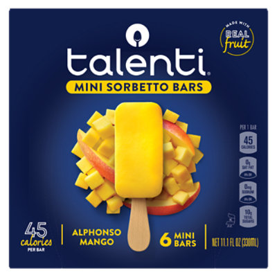 Talenti Alphonso Mango Mini Sorbetto Fruit Bar - 6 CT - Image 2