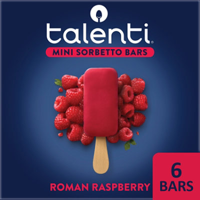 Talenti Roman Raspberry Mini Sorbetto Fruit Bar - 6 CT