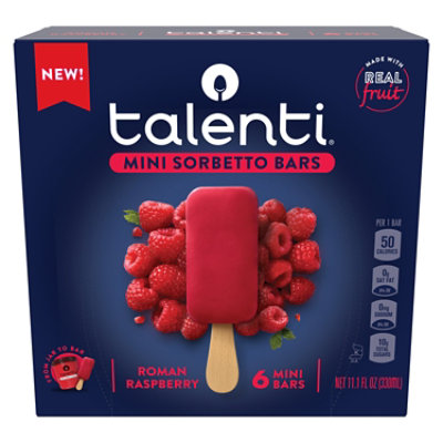 Talenti Roman Raspberry Mini Sorbetto Fruit Bar - 6 CT - Image 3