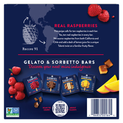 Talenti Roman Raspberry Mini Sorbetto Fruit Bar - 6 CT - Image 6