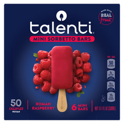 Talenti Roman Raspberry Mini Sorbetto Fruit Bar - 6 CT - Image 2