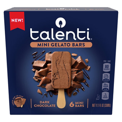 Talenti Dark Chocolate Mini Gelato Bar - 6 CT - Image 3