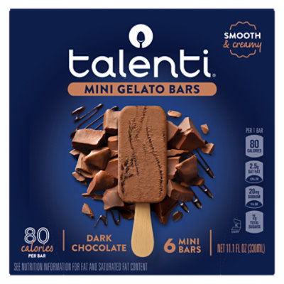Talenti Dark Chocolate Mini Gelato Bar - 6 CT - Image 2