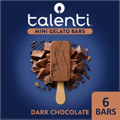 Talenti Dark Chocolate Mini Gelato Bar - 6 CT - Image 1