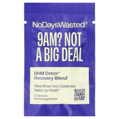 No Days Wasted Detox Recovery Herbal Supplement Packet - 2 Count - Image 3