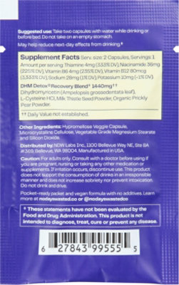 No Days Wasted Detox Recovery Herbal Supplement Packet - 2 Count - Image 5