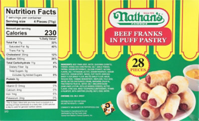 Nathan's Famous Beef Franks in Puff Pastry - 28 Count - Image 6