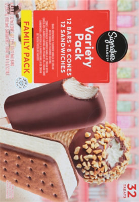 Signature SELECT Ice Cream Cones Bar & Sandwich Variety Pack - 106.4 Fl. Oz. - Image 6