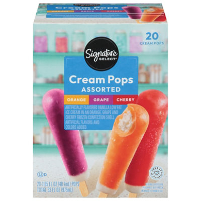 Signature SELECT Assorted Cream Pops Assorted - 20-1.65 Fl. Oz