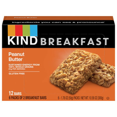KIND Breakfast Peanut Butter Gluten Free Breakfast Bars - 6-1.76 Oz - Image 3