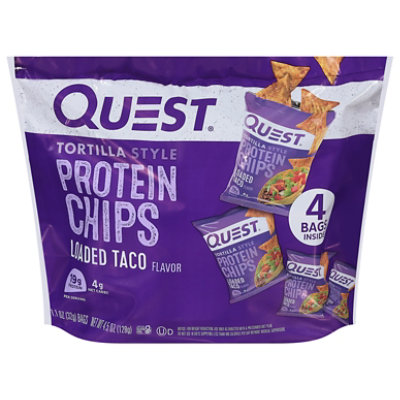 Quest Protein Loaded Taco Tortilla Chips - 4 Count