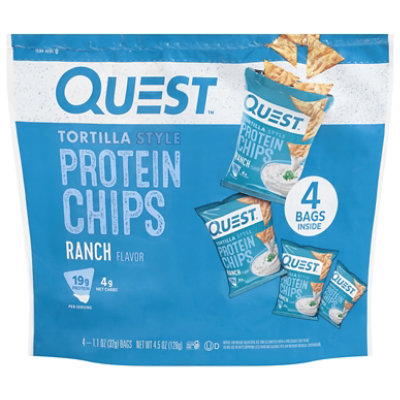 QUEST Protein Ranch Tortilla Chips - 4 Count