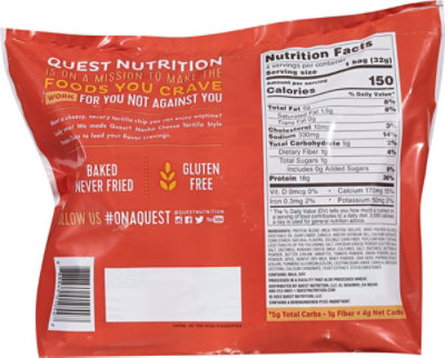 QUEST Protein Tortilla Chips Nacho - 4 Count - Image 6