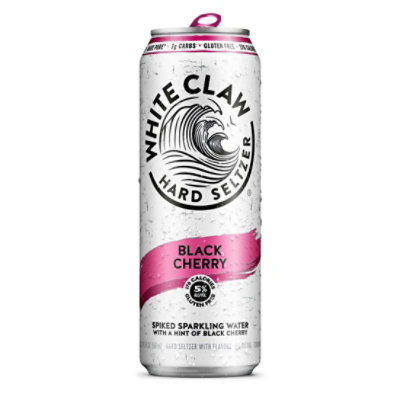 White Claw Black Cherry Sparkling Water In Cans - 19.2 Fl. Oz. - Image 1