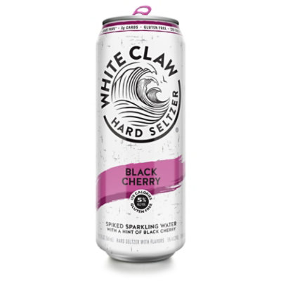 White Claw Black Cherry Sparkling Water In Cans - 19.2 Fl. Oz. - Image 4