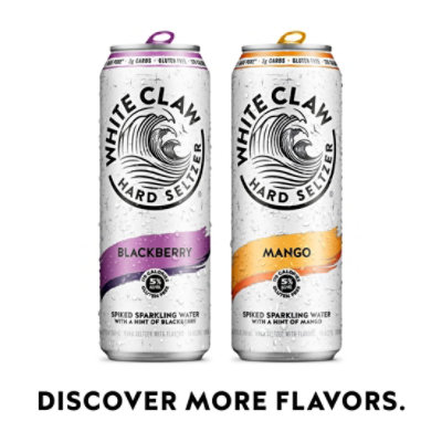 White Claw Black Cherry Sparkling Water In Cans - 19.2 Fl. Oz. - Image 4