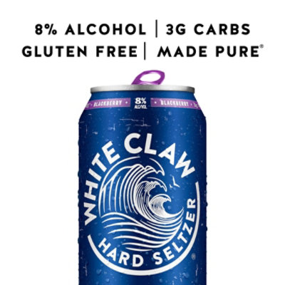 White Claw Surge Blackberry Sparkling Water In Cans - 19.2 Fl. Oz. - Image 2