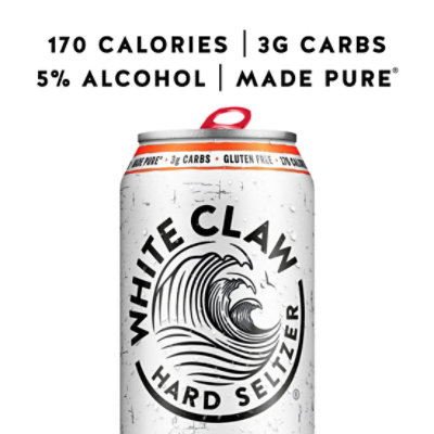 White Claw Strawberry Hard Seltzer In Cans - 19.2 Fl. Oz. - Image 2