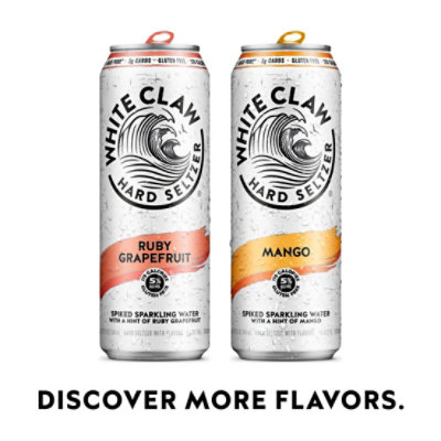 White Claw Strawberry Hard Seltzer In Cans - 19.2 Fl. Oz. - Image 4