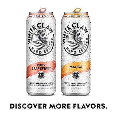 White Claw Strawberry Hard Seltzer In Cans - 19.2 Fl. Oz. - Image 5