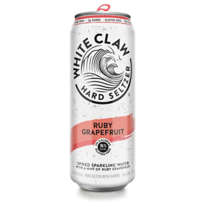 White Claw Ruby Grapefruit Sparkling Water In Cans - 19.2 Fl. Oz. - Image 4