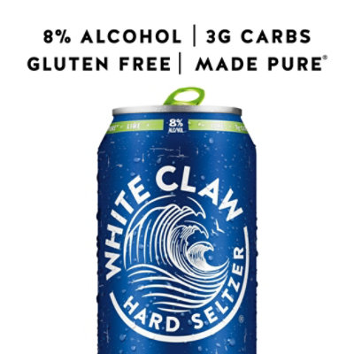 White Claw Natural Lime Hard Seltzer Surge In Cans - 19.2 Fl. Oz. - Image 2